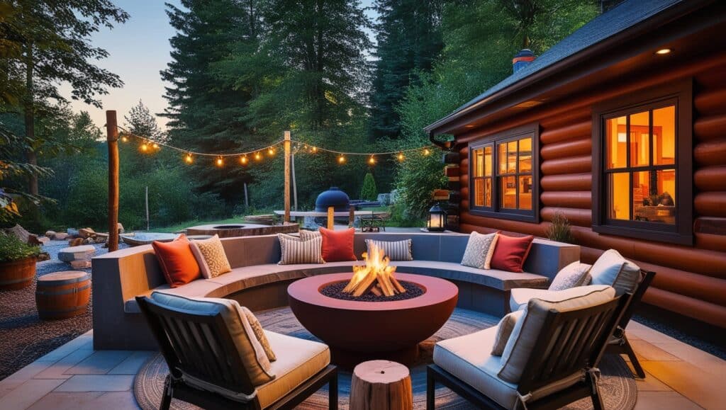 Fire Pit Seating Area