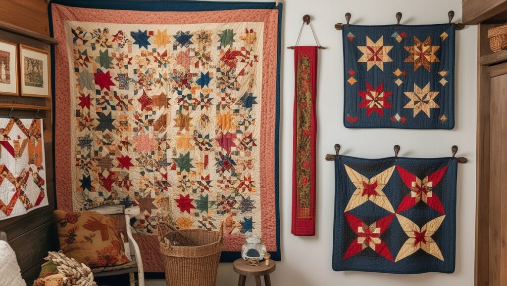 Vintage Quilts as Wall Art