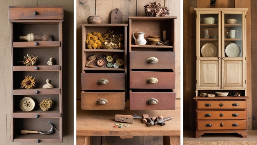 Antique Drawers and Cabinets