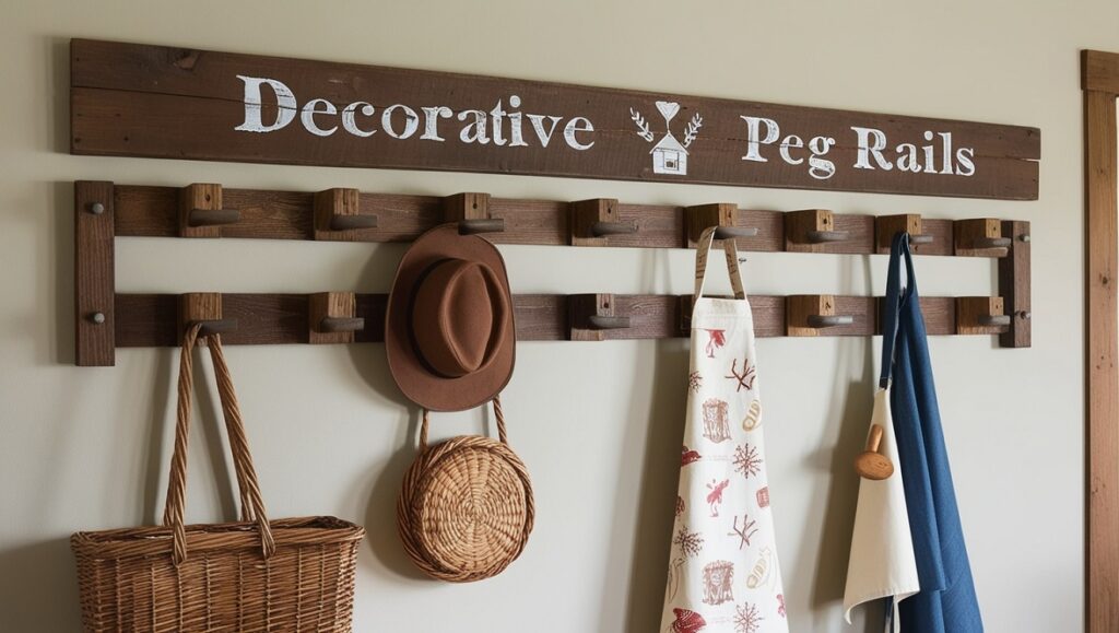 Decorative Peg Rails
