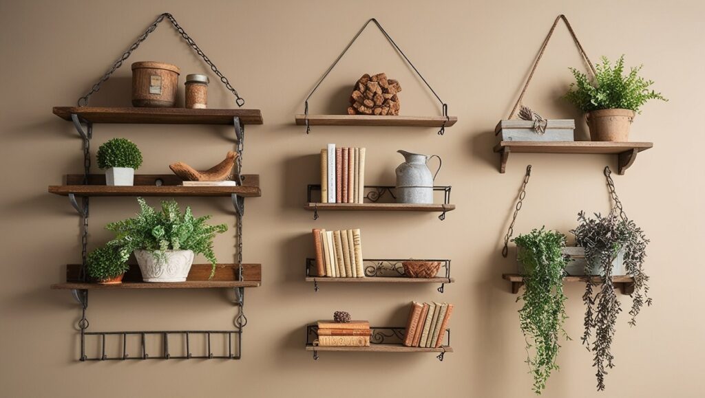 Assorted Hanging Shelves