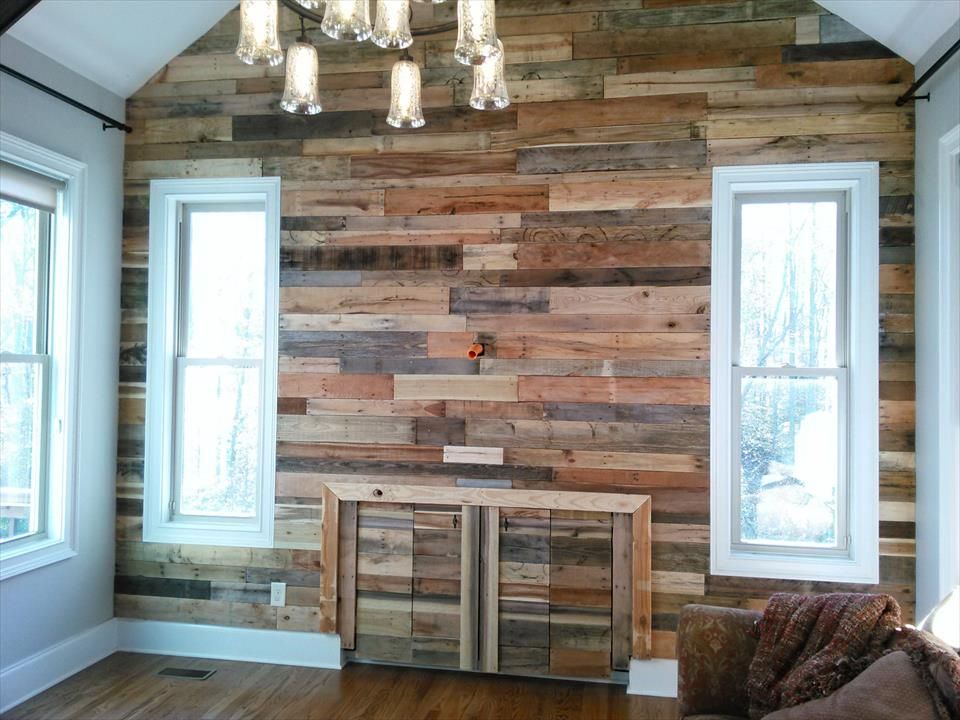 Pallet Wood Accent Wall