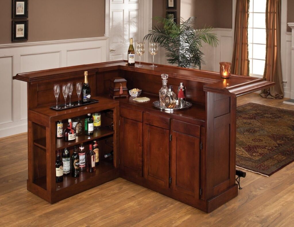 Repurposed Vintage Furniture Bar