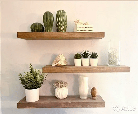 Rustic Floating Shelves