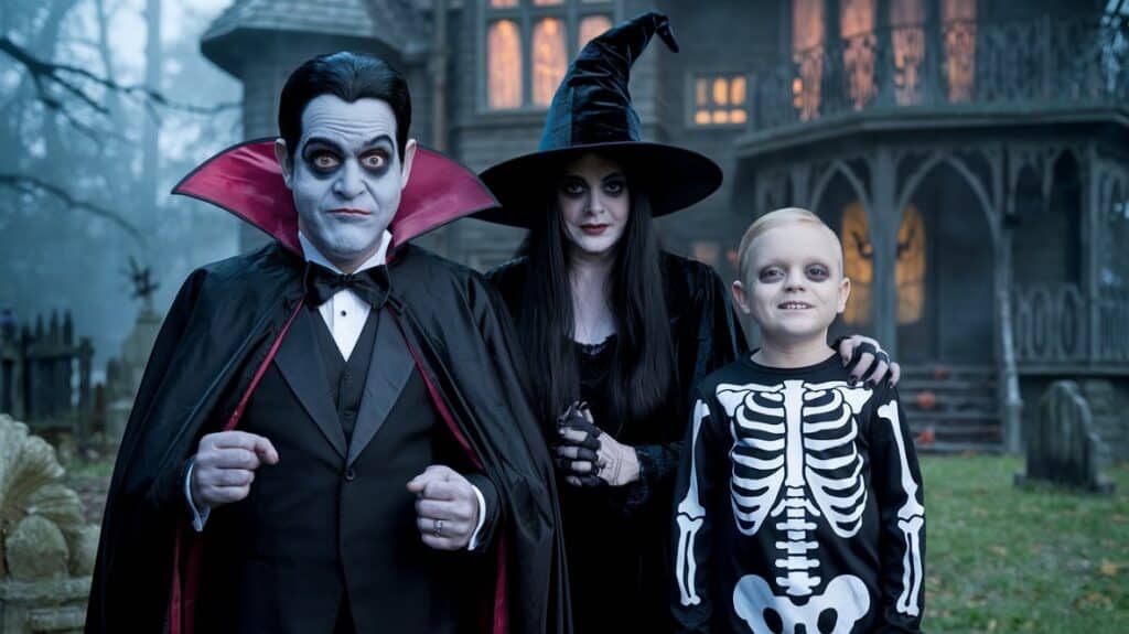 The Addams Family: Gomez, Morticia, and Pubert