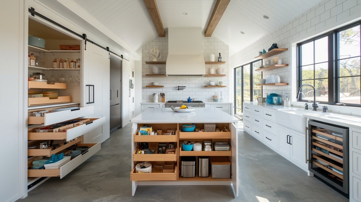 Smart Storage Solutions: Keeping Your Barndominium Kitchen Organized