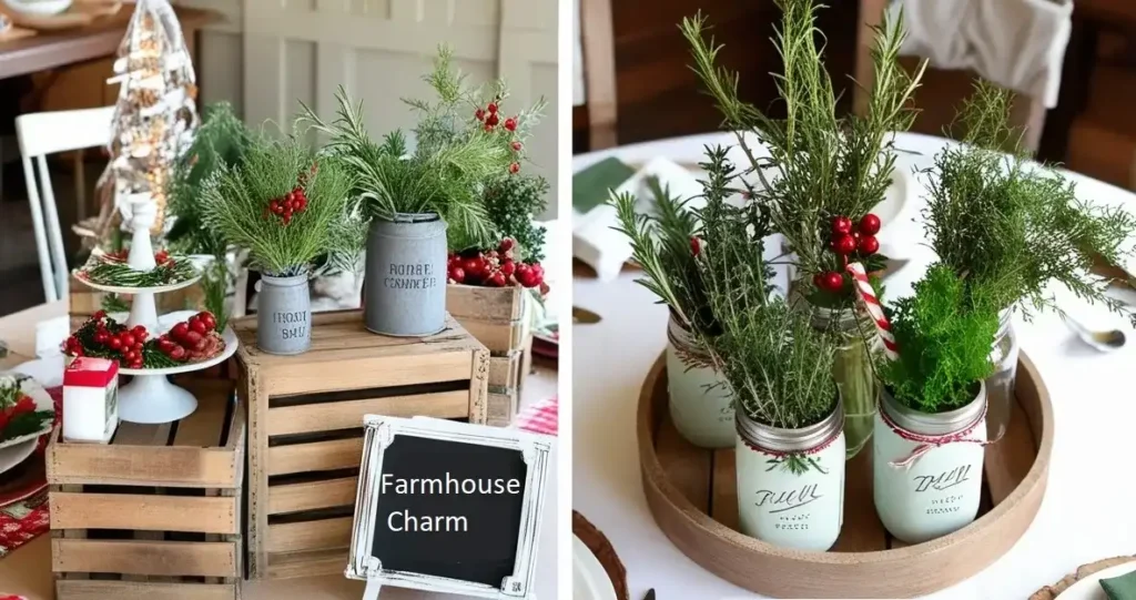 Farmhouse Charm  Christmas Brunch Decor Ideas