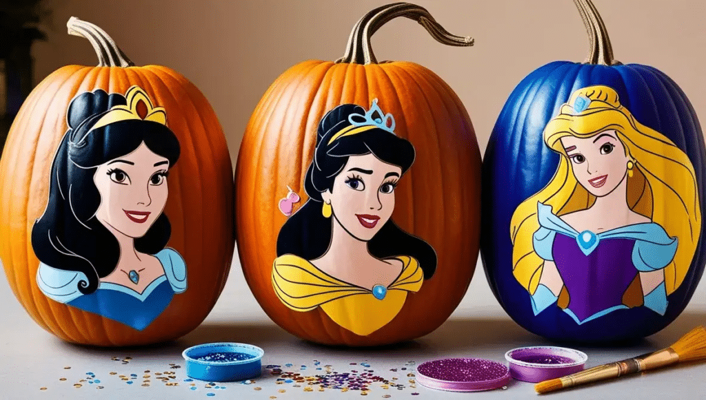 Disney Princess Pumpkin     Pumpkin Decorating