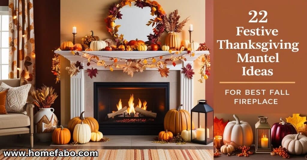 22 Festive Thanksgiving Mantel Ideas for the Best Fall Fireplace