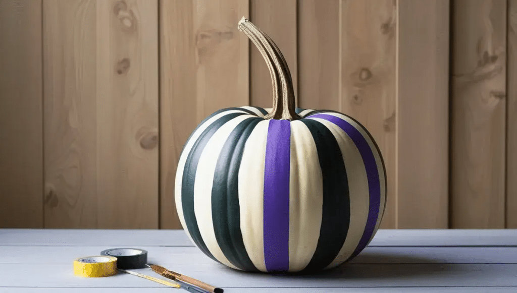 Striped Pumpkin       Pumpkin Decorating