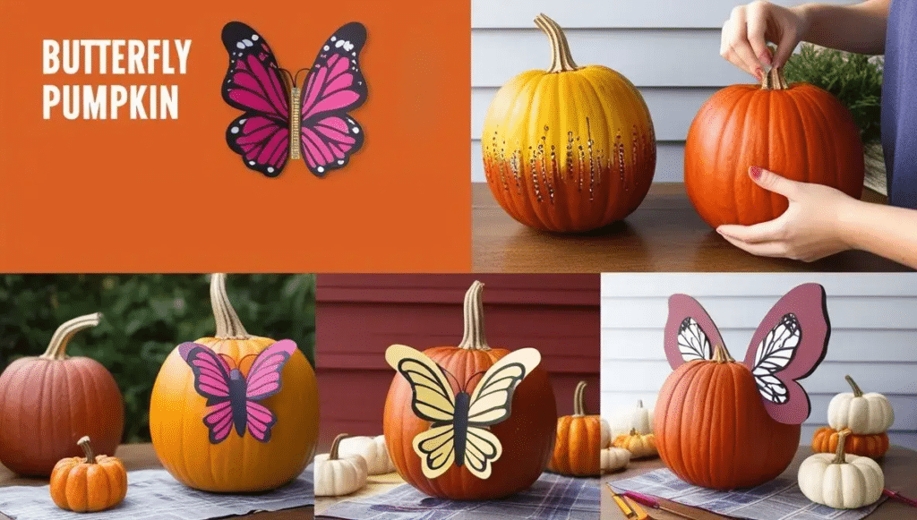 Butterfly Pumpkin     Pumpkin Decorating