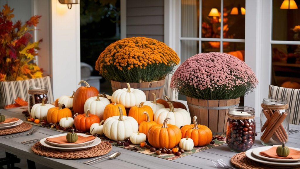 Harvest-Themed Centerpieces