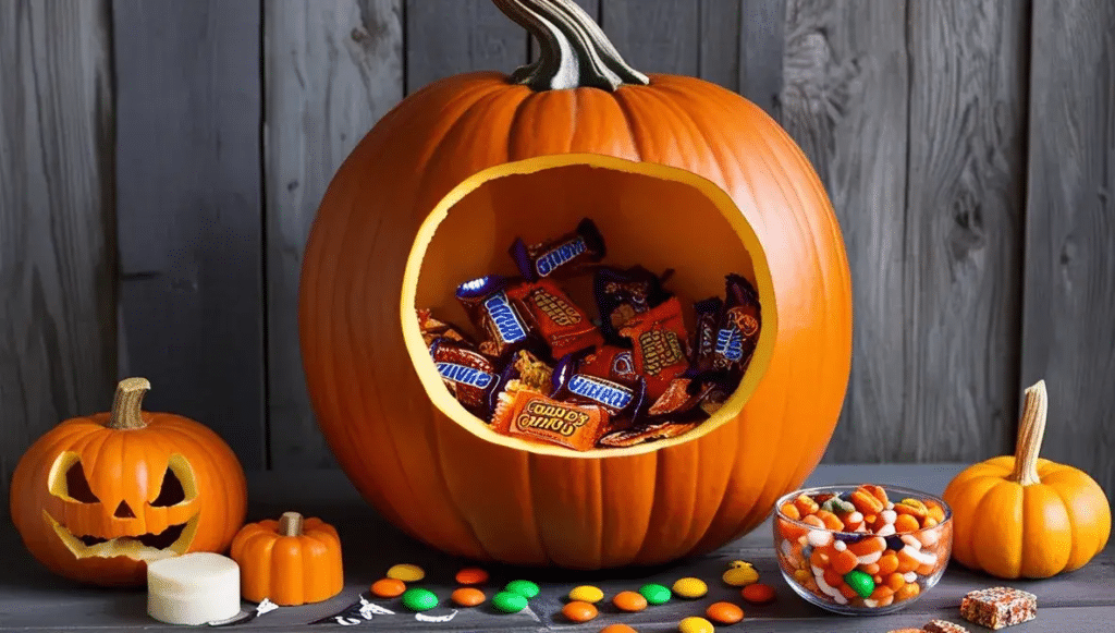 Candy Bowl Pumpkin    Pumpkin Decorating