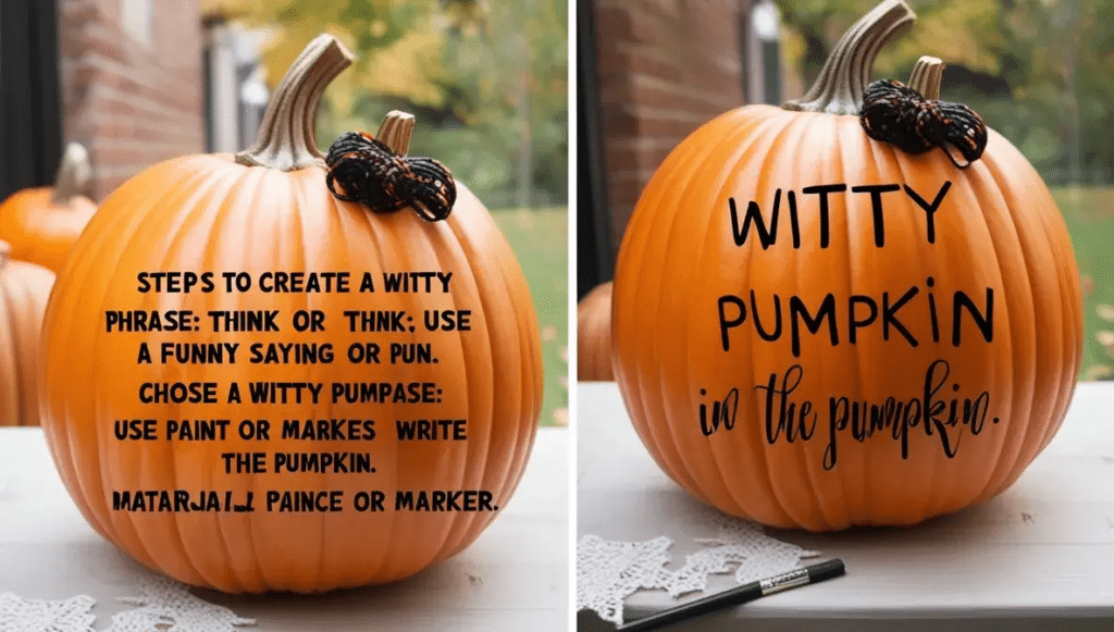 Witty Pumpkin    Pumpkin Decorating