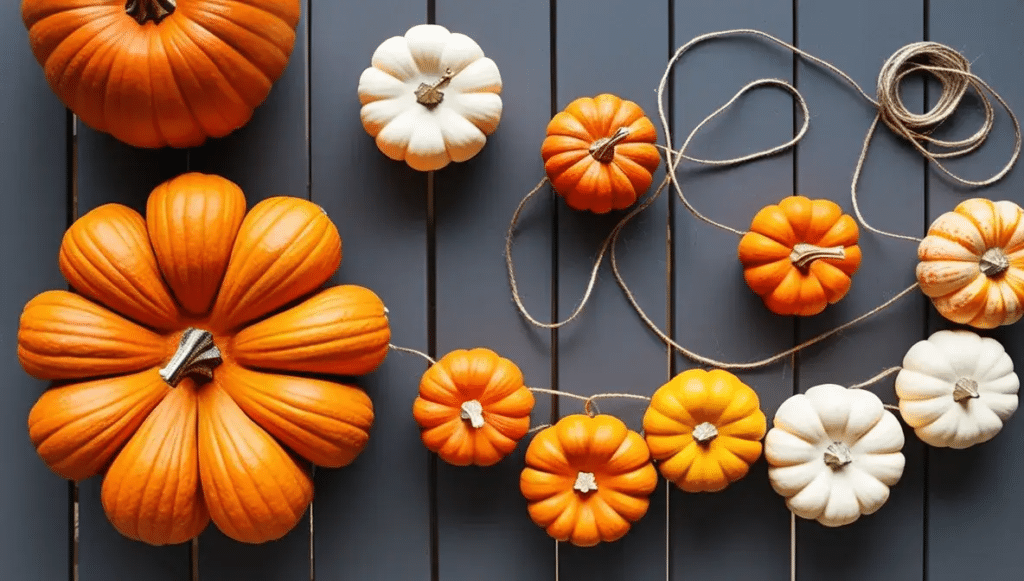 Garland Pumpkin     Pumpkin Decorating