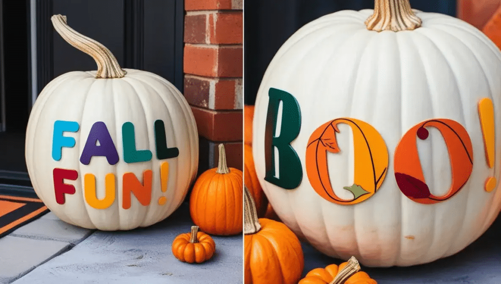 Word Art Pumpkin     Pumpkin Decorating