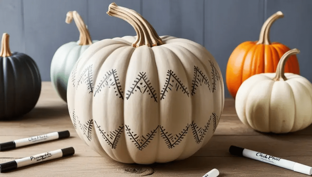 Chalk Paint Pumpkin    Pumpkin Decorating