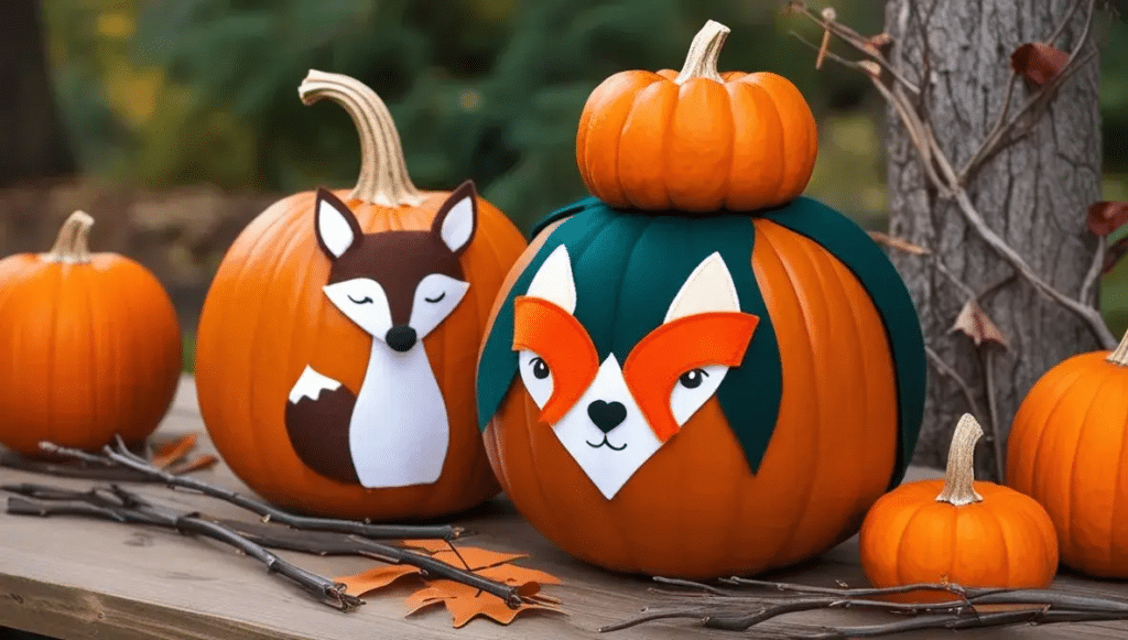 Woodland Creature Pumpkin   Pumpkin Decorating