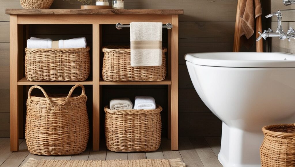 Add Natural Baskets for Storage