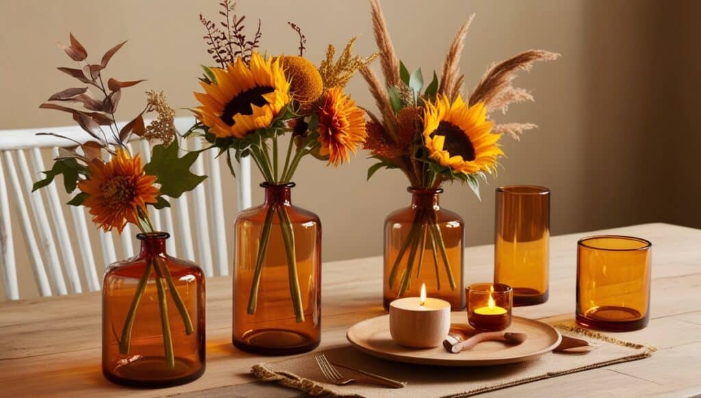 Amber Vases