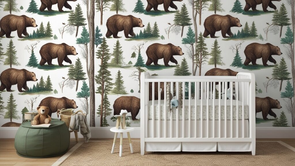 Bear Bedroom Decor Wallpaper