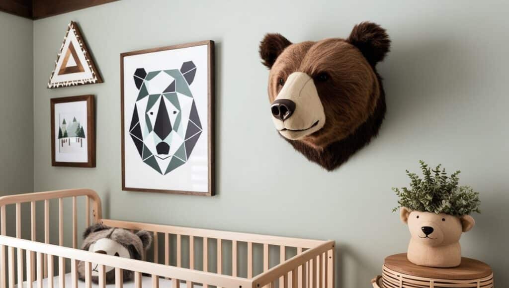 Bear Head for Wall