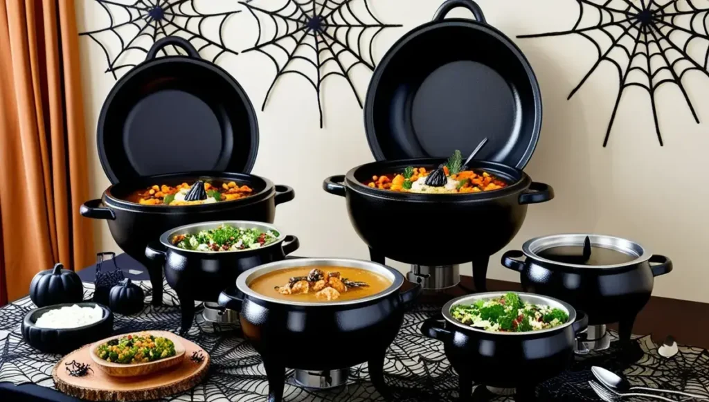 Cauldrons as Chafing Dishes