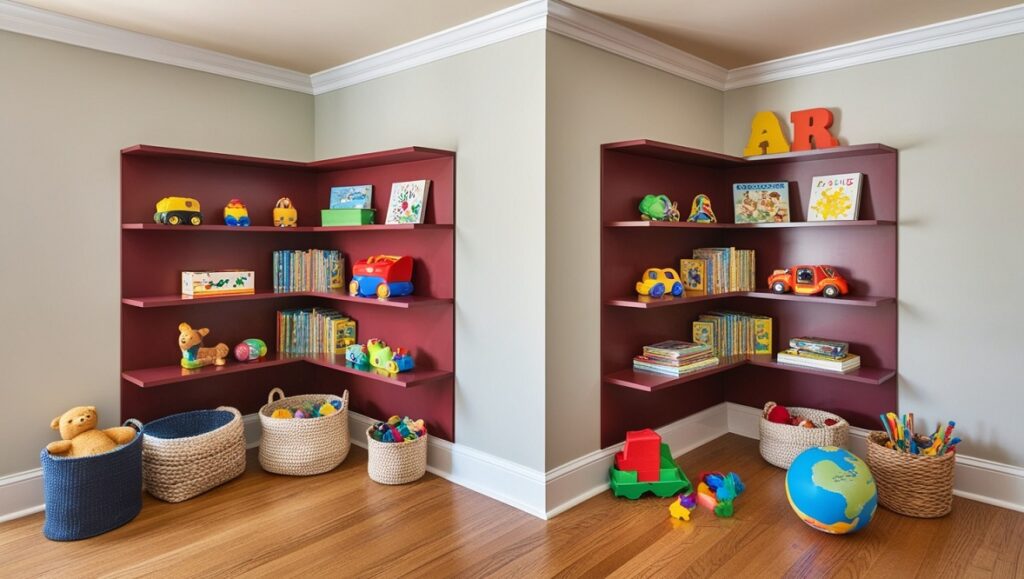 Corner Shelving Maximizing Unused Space