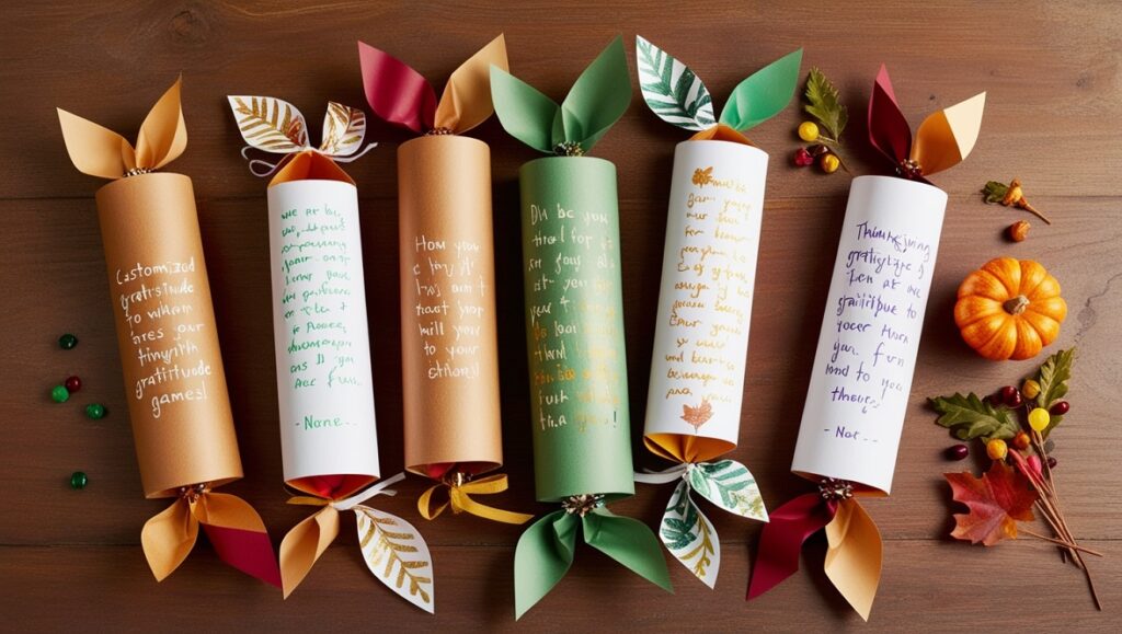 Customized Thanksgiving Gratitude Crackers