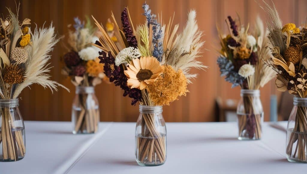 Dried Flower Centerpieces