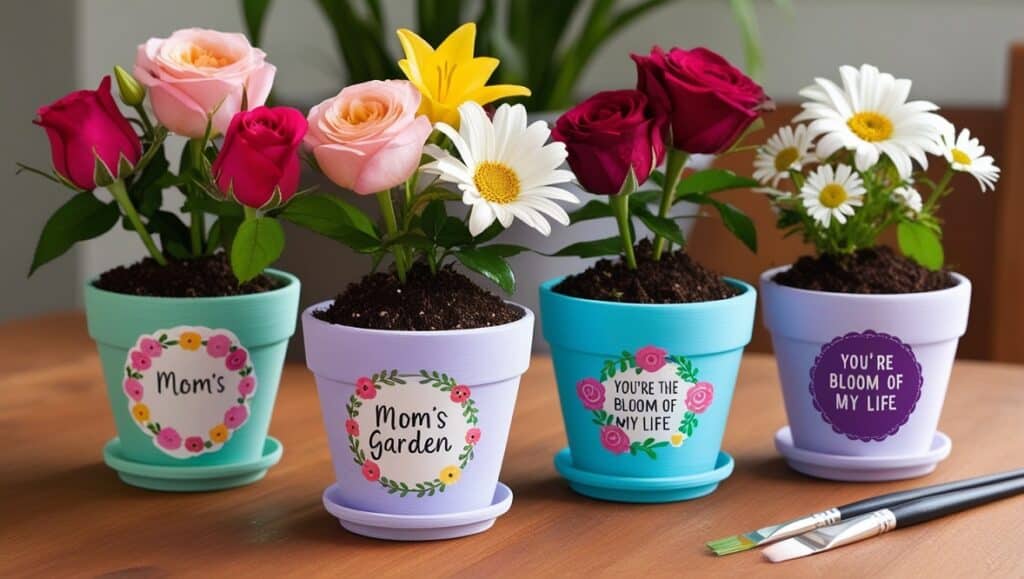 Favorite Flowers in Personalized Pots