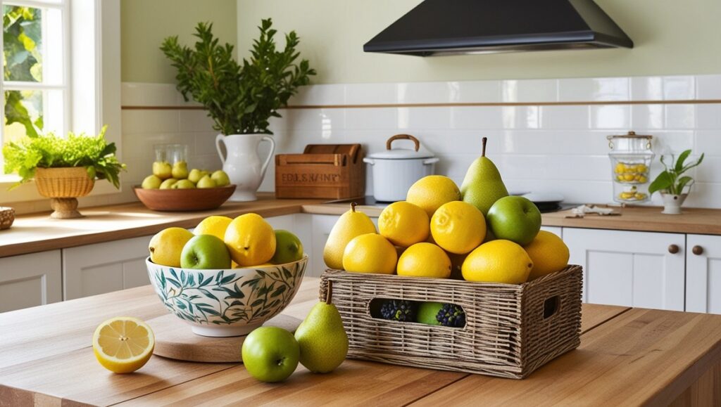 Fresh Produce as Kitchen Decor