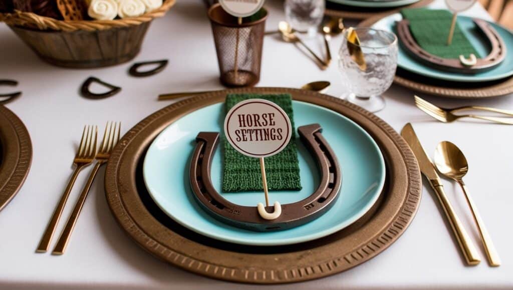 Horse Shoe Table Settings A Lucky Touch