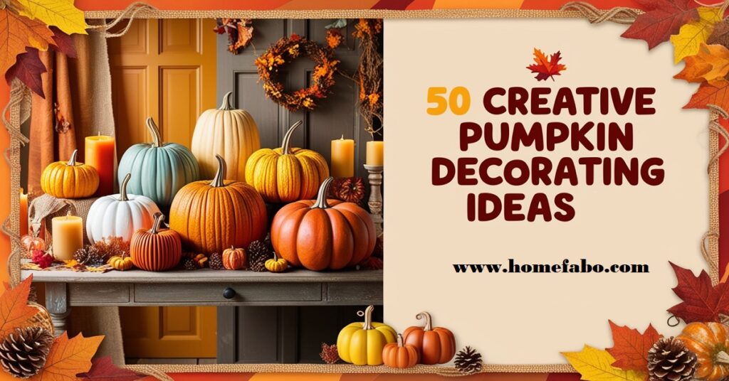 50 Creative Pumpkin Decorating Ideas for a Memorable Fall