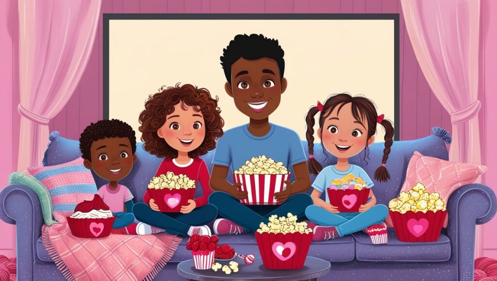 Movie and Matching Snacks: A Cozy Family Tradition