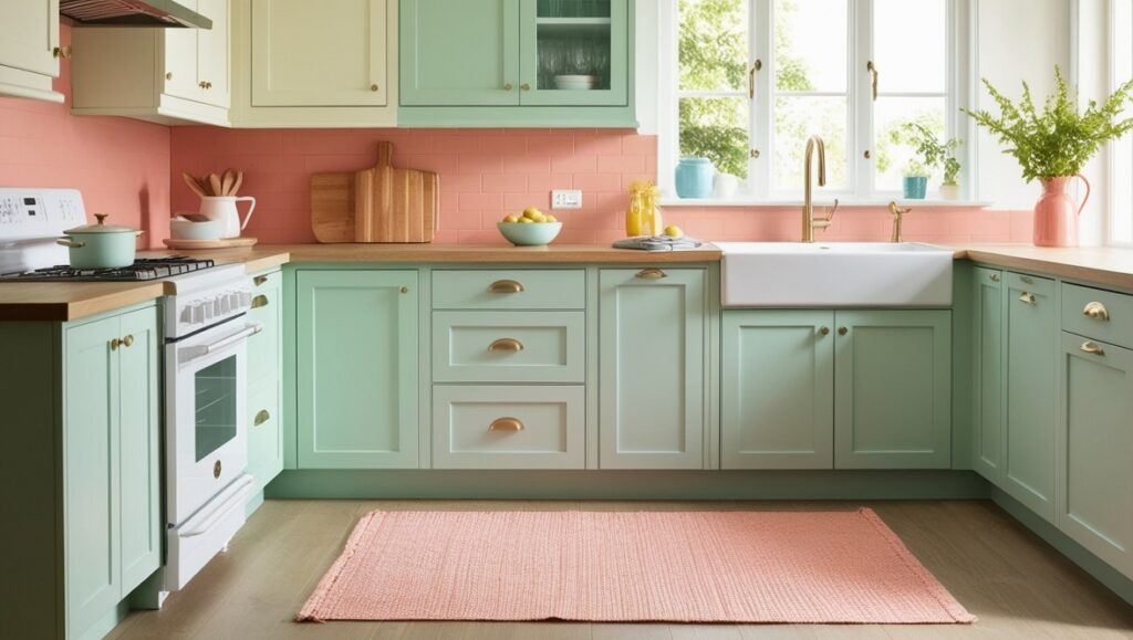 Painted Cabinets for a Summer Glow