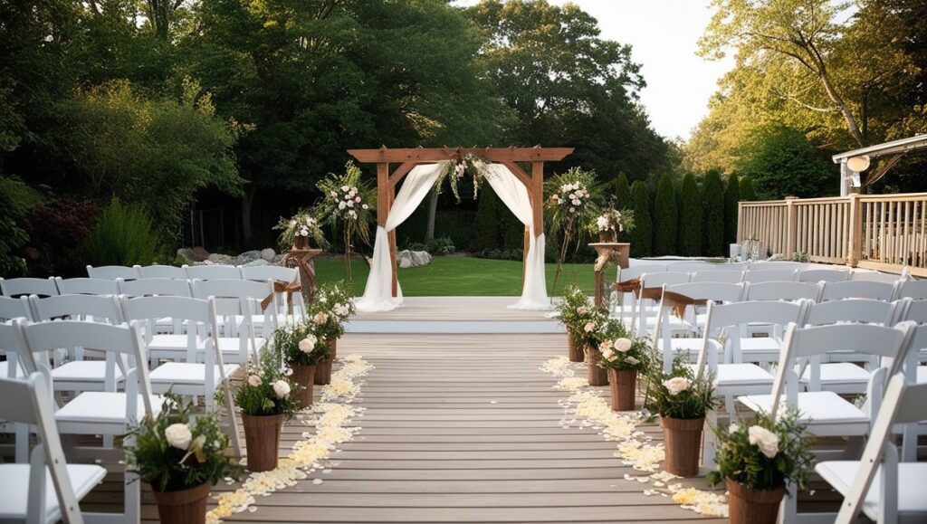 Patio Deck Wedding Ceremony