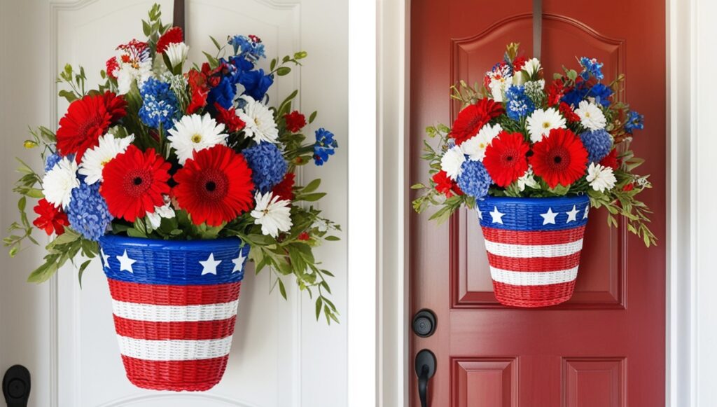 Patriotic Door Basket