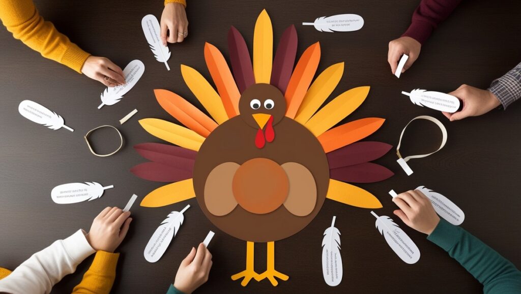 Pin the Feather on the Turkey