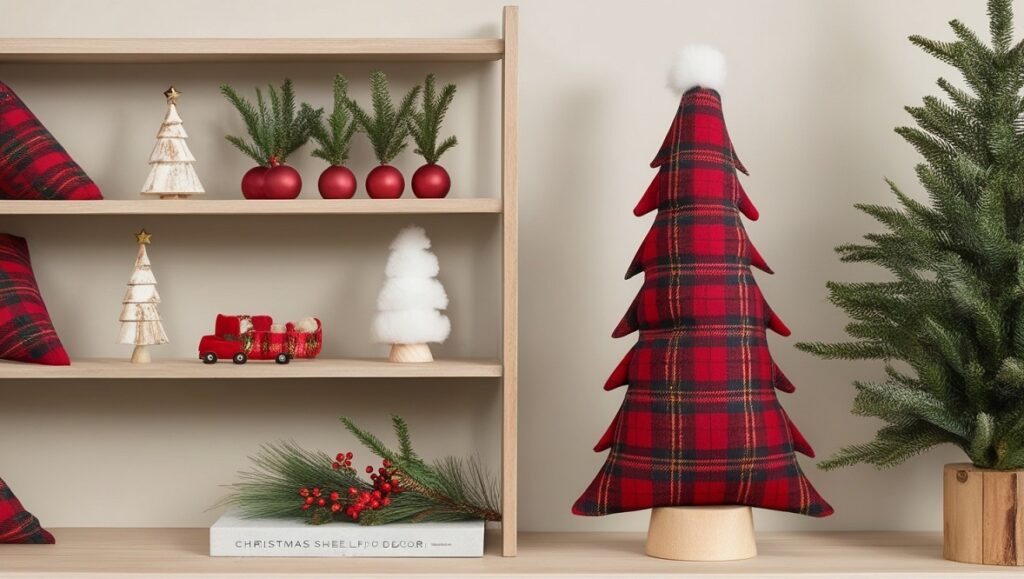 Plush Plaid Trees Cozy and Festive