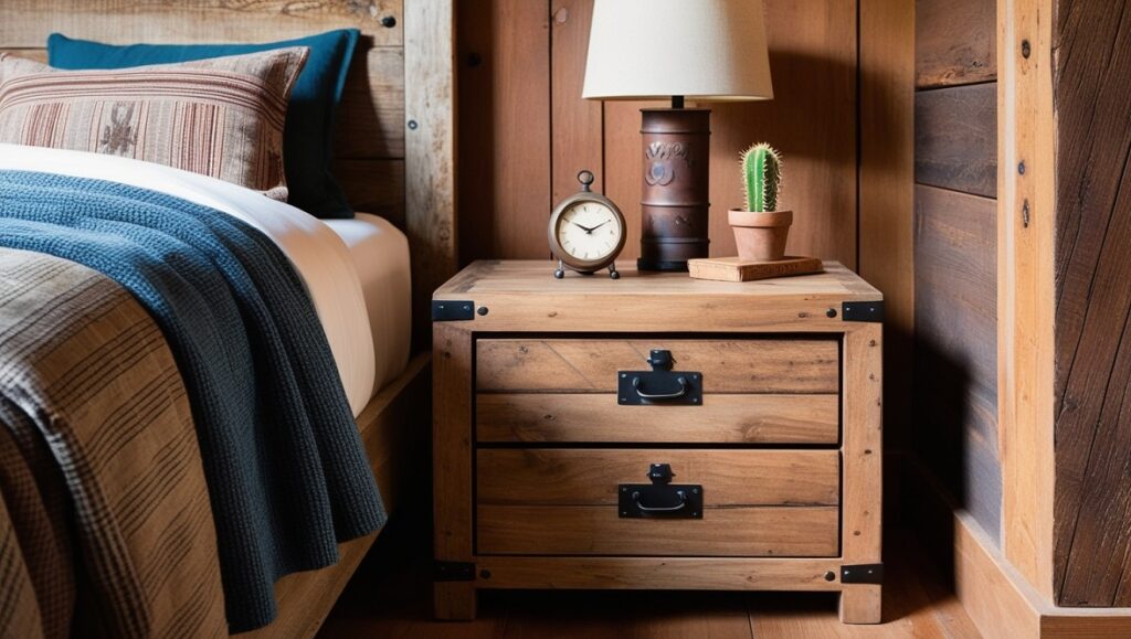 Rustic Bedside Table