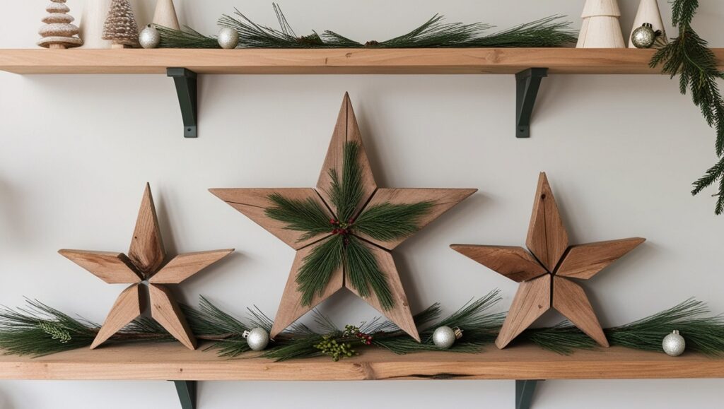 Rustic Wooden Stars Simple Elegance