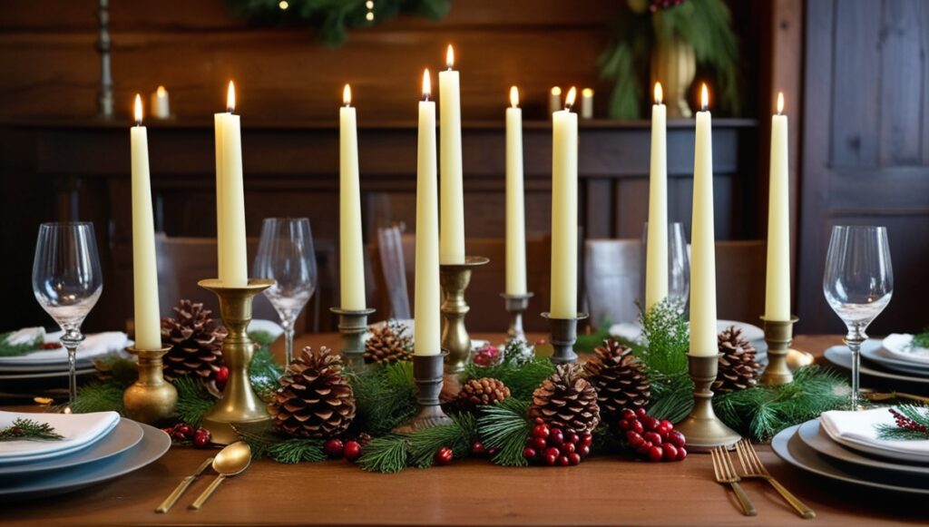 Taper Candle Centerpieces