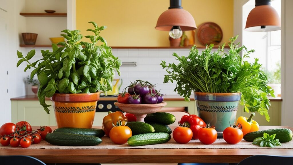 Vegetable Pot Centerpiece