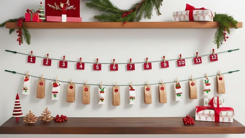 Wire Advent Calendar Countdown to Christmas