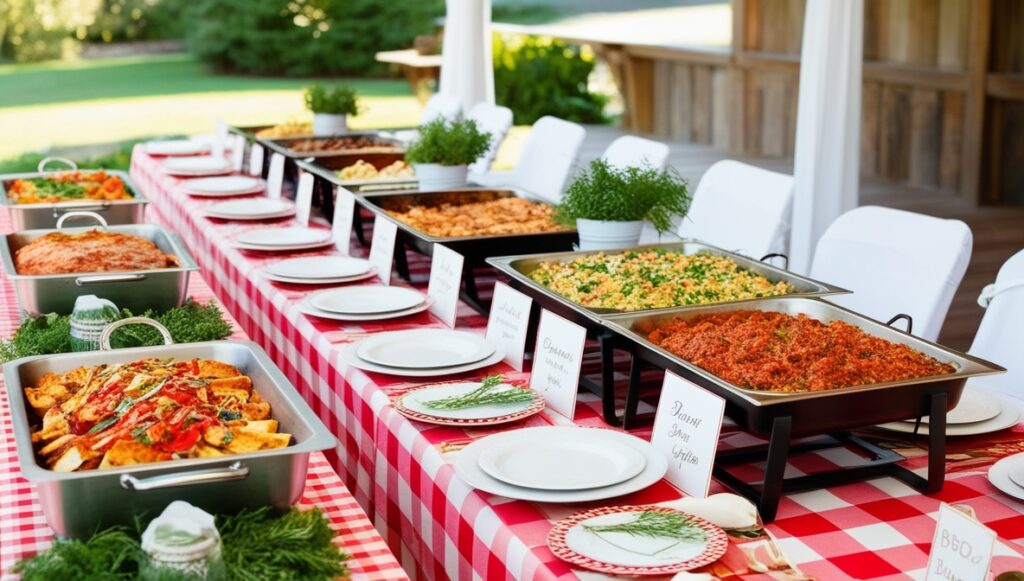 Beautiful Banquet Buffet Tables