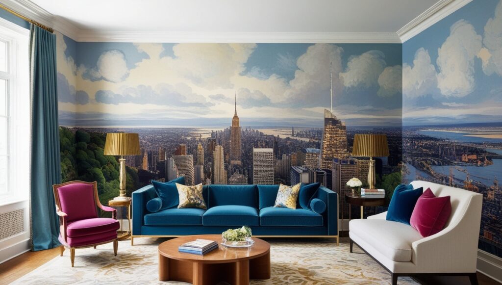 Stunning Wallpaper Murals      Living Room Wallpaper Ideas