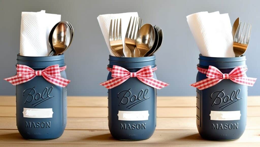 Mason Jar Utensil Holders