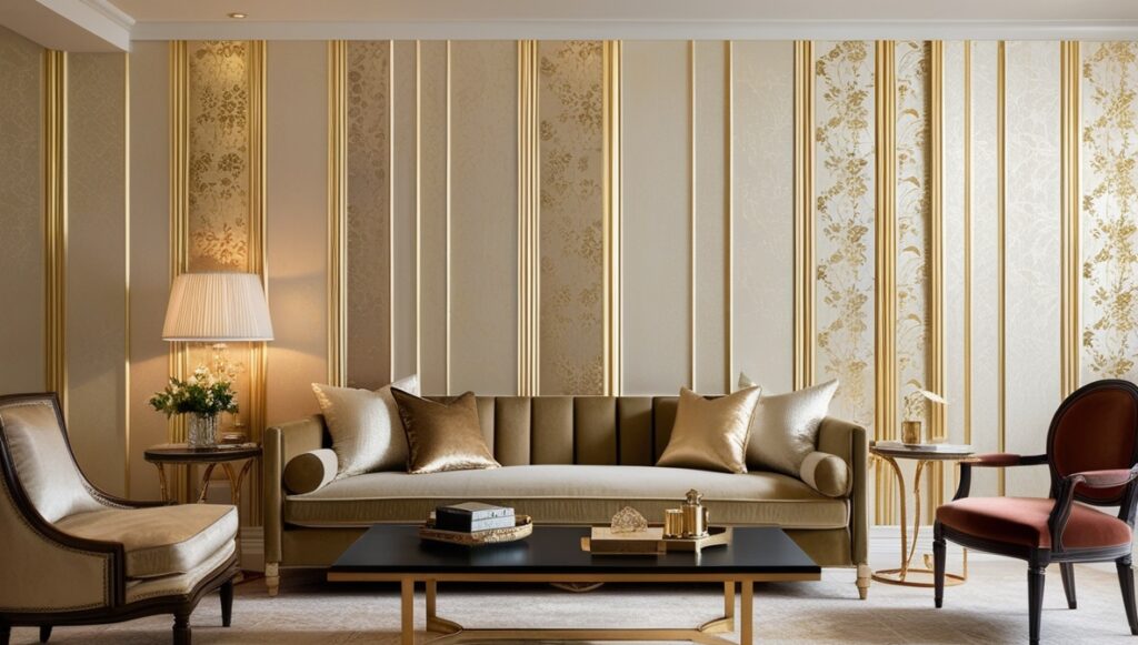 Subtle Gold Wallpaper             
Living Room Wallpaper Ideas