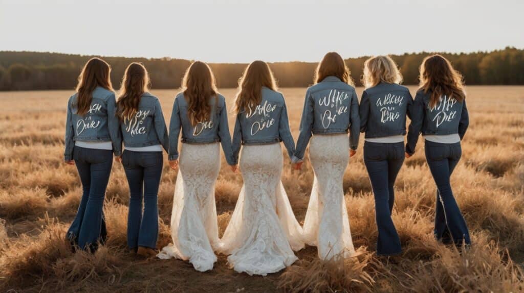 14. Denim Jackets for Bridesmaids